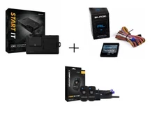 Compustar RF-1WR3-AP 1-Way 1500-FT R3 Remote Kit + FT-CMX-HC START IT + Blade-AL