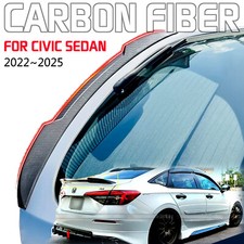 Carbon Fiber M Style Spoiler For 22-2025 Honda Civic Sedan Trunk Lip Accessories Carbon Fiber M Style Spoiler For 22-2025 Honda Civic Sedan Trunk Lip Accessories