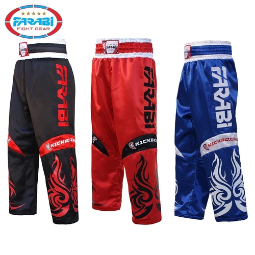 FARABI Muay Thai Trousers Boxing Fighting Training Grappling Kickboxing Pants