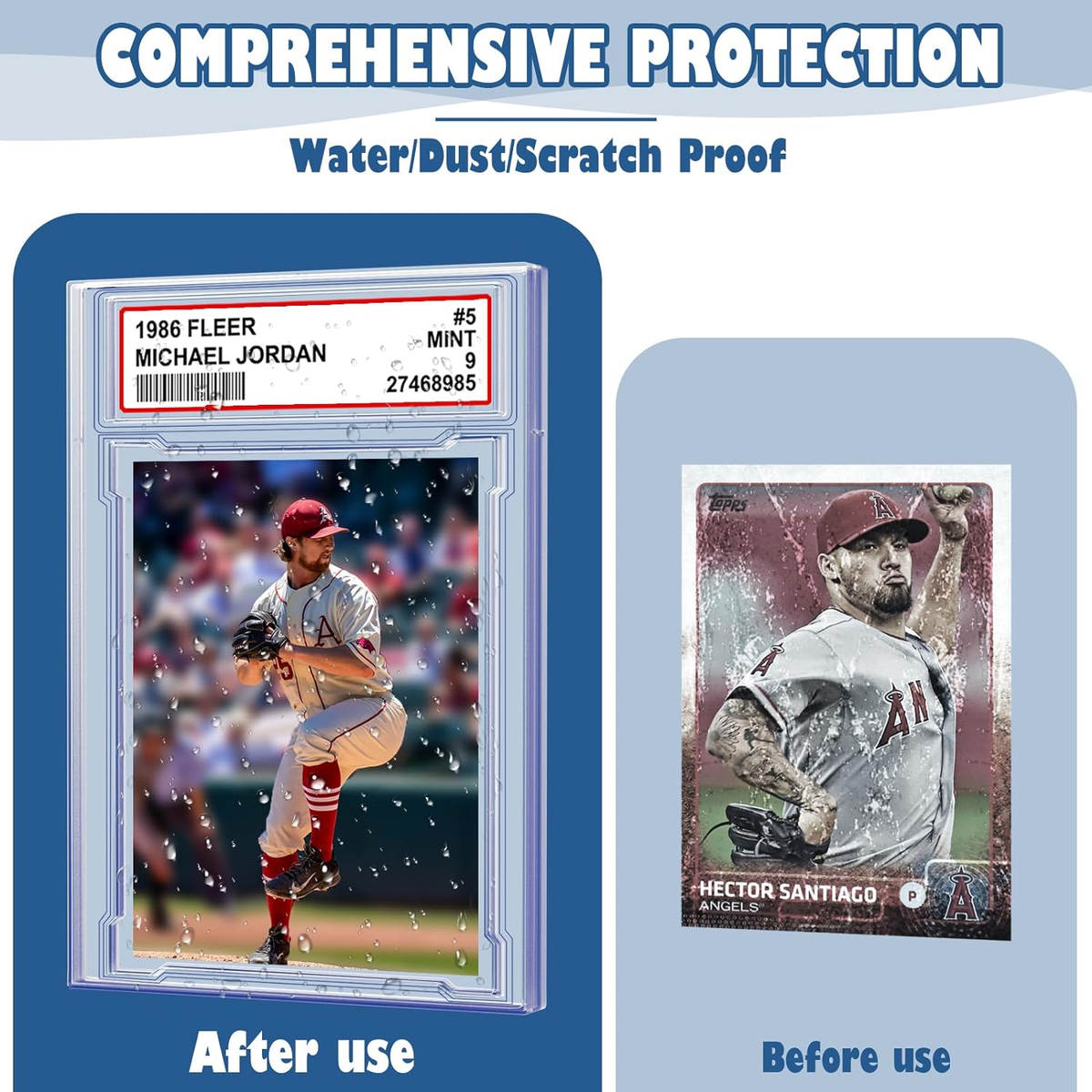 24 PCS Acrylic Graded Card Case Holders - Protect & Display Trading Cards