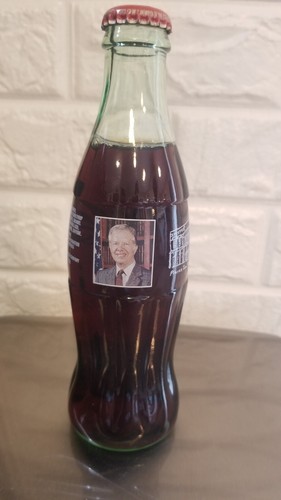 BOTTIGLIA COMMEMORATIVA COCA COLA 8 OZ - 2002 LOCANDA PIANURA E ANTIQUARIATO JIMMY CARTER