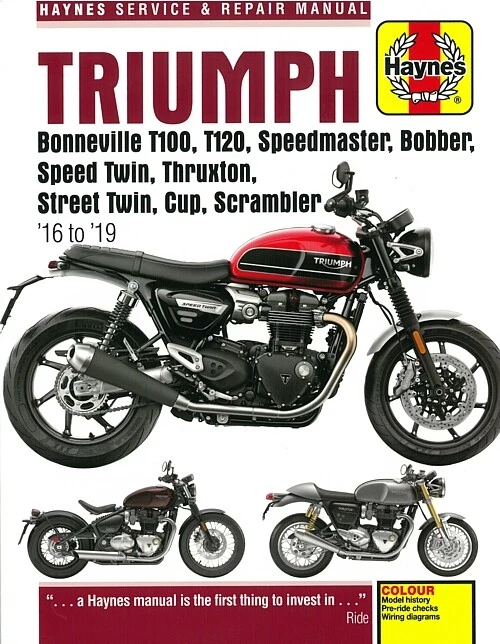 Haynes Handbuch: Triumph Boneville, Speedmaster, Bobber, Cup, Reparaturanleitung - Bild 1 von 3