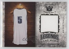 2021 Sportkings Volume 2 Legends Game Worn Materials Black Carlos Boozer 1d4