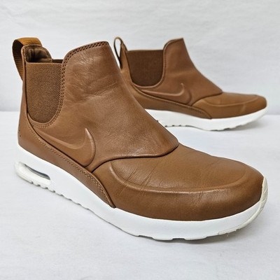 Nike Air Max Thea Mid Sneaker Boots 859550-200 Ale Brown Leather