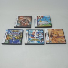 Lot Of 5 Nintendo DS Cases Only NO GAMES Mario, Sonic, More