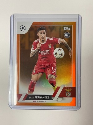 ENZO FERNANDEZ BENFICA RC ROOKIE ORANGE /25 TOPPS FLAGSHIP UCC UCL 2022-2023