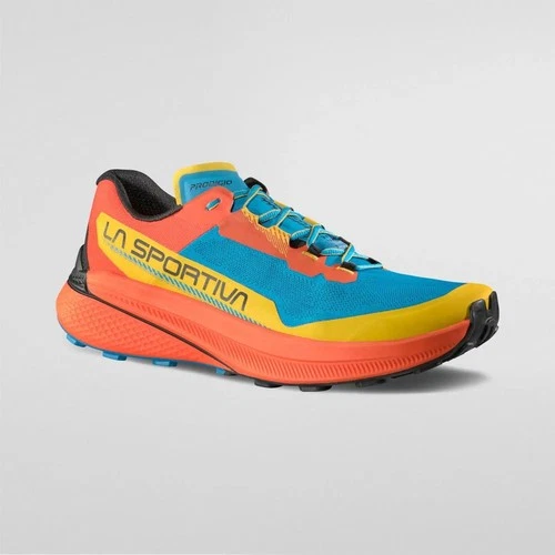 La Sportiva Prodigio Men tropic blue cherry tomato Trailrunningschuhe