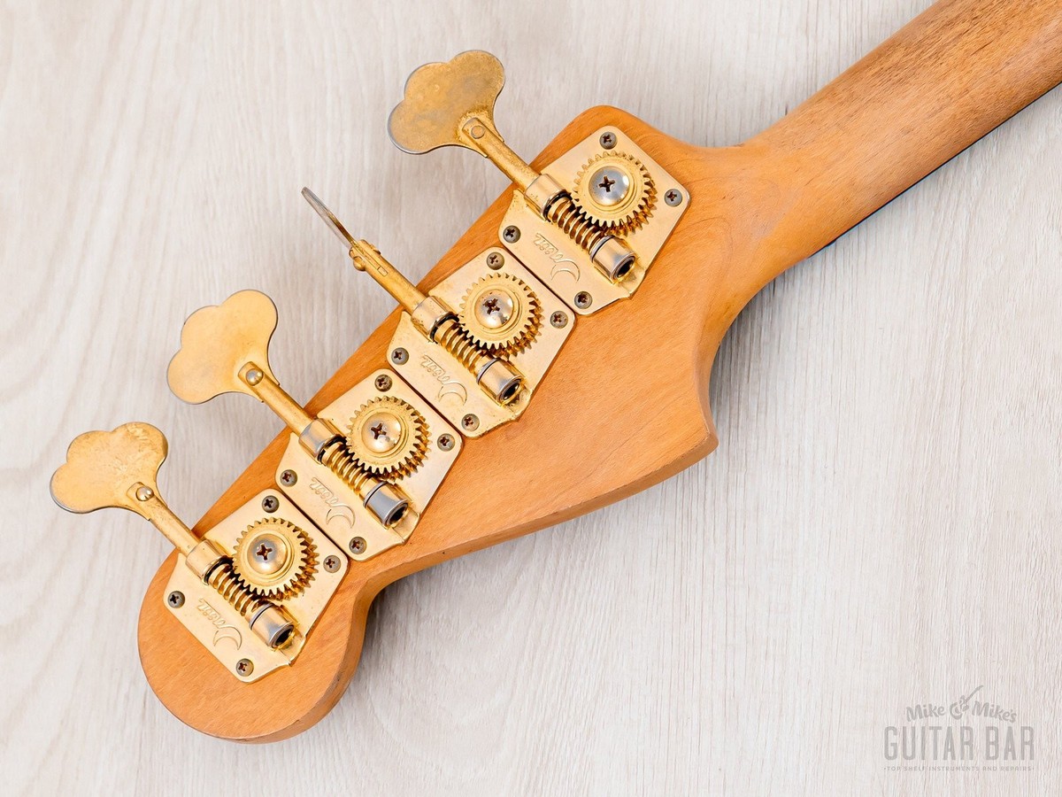 1993 PGM Moon Woody Series J-J-185 EMG Walnut Vintage Jazz Bass