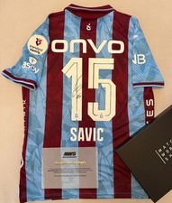 Matchworn shirt Trabzonspor Stefan Savic signed shirt 2025/2026 Partizan Madrid