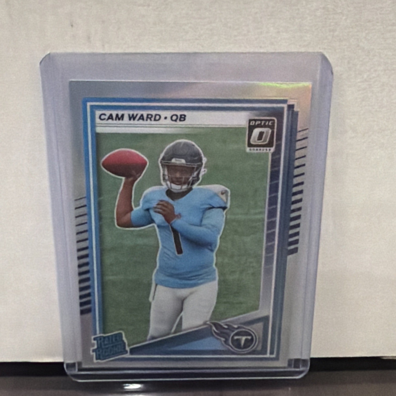 2025 Panini Donruss - Rated Rookie Cameron Ward #350 Optic Preview Holo Prizm