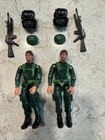 2004 GI JOE GREENSHIRT INFANTRY DIVISION TRU EXCLUSIVE 2 COMPLETE FIGURES LOT #4