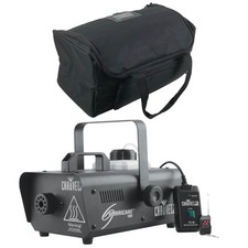 Chauvet DJ Hurricane 1000 Fog Machine w/ Wired  Wireless Remotes  Carry Bag