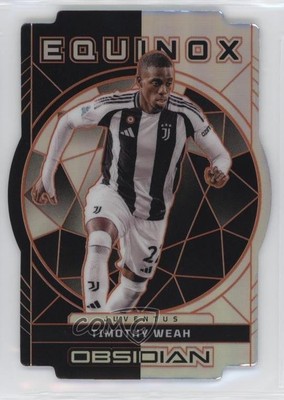 2024-25 Panini Obsidian Equinox Electric Etch Orange 52/75 Timothy Weah #10 3s8