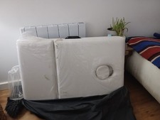 Cream/ white portable massage couch never used in original wrapping