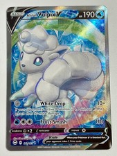 Alolan Vulpix V 173/195 Ultra Rare Silver Tempest Pokemon LP on eBay