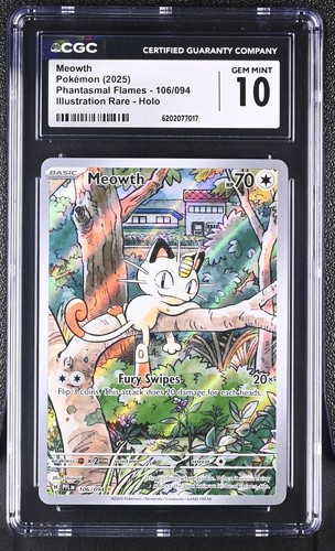 Meowth graded CGC 10 for sale on eBay