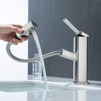 Waschtischarmatur mit Ausziehbarer Spritze Mischbatterie 36