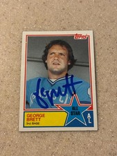 1983 Topps #388 George Brett signed card * all star *
