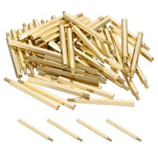 50 Pcs Male to Female Thread Spacer Screws M3 x 45mm  6mm Brass Hex Standoff
