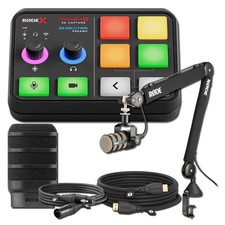 Rode Streamer X with PodMic, PSA1 Boom Arm, WS14, 3m HDMI  XLR Black 