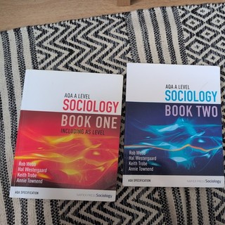AQA Sociology A Level Textbooks both books 1 and 2 very good condition