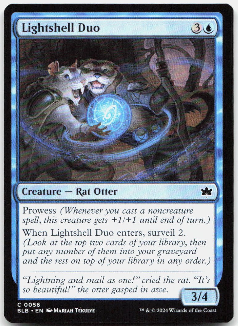 Lightshell Duo 56 Common Bloomburrow Magic: The Gathering Near Mint