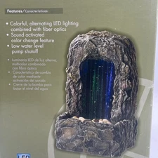 Style Selection Indoor Water Fountain LED Lighting & Fiber Optics Color Changing