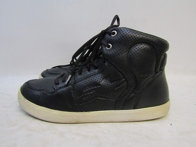 Alpinestars Mens Size 11 Black Leather Lace Up Ankle Casual Sneakers