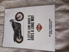 Harley-Davidson Low Rider S Motorcycle Model Assembly Instructions Sealed New