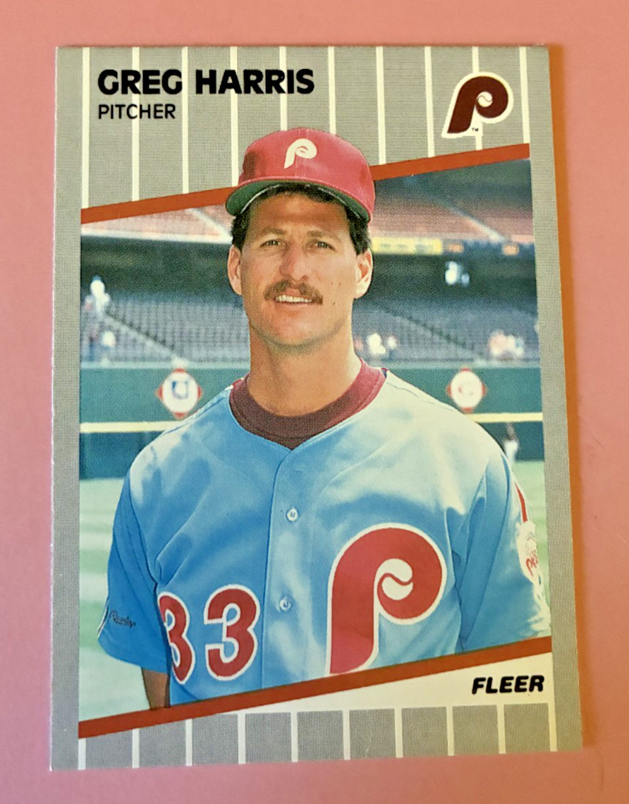 1989 Fleer - Greg Harris #570 - Philadelphia Phillies Baseball Card