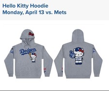 Dodgers Hello Kitty Night Hoodie Sweater Xl 4/13/26