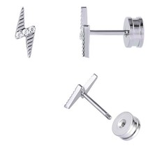 Flat Back Earrings Hypoallergenic, ASTM F136 Titanium Earrings for Women Girls,
