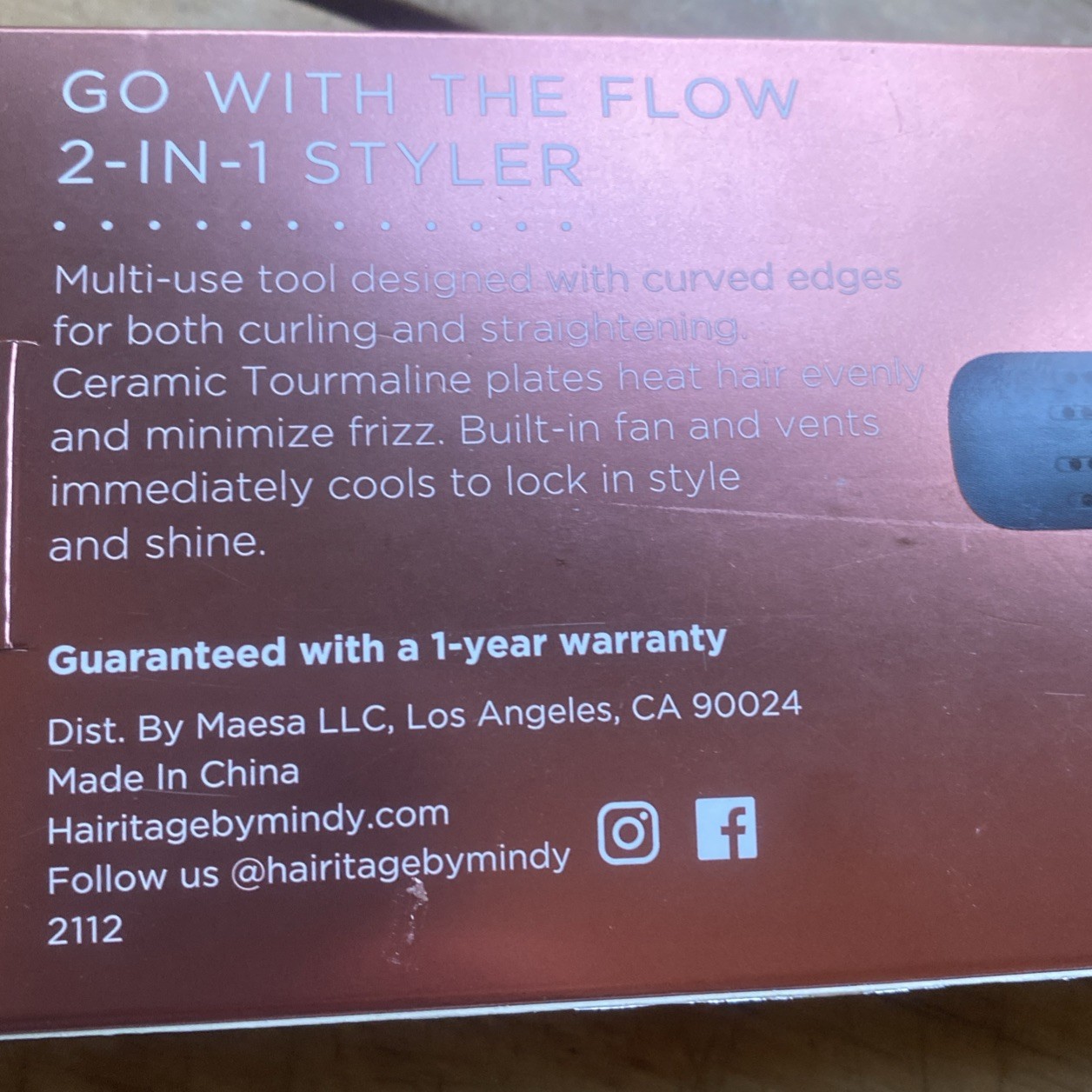 Hairitage by Mindy McKnight Go with the flow 2-in-1 styler 
