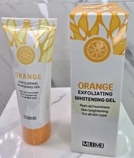 2Pcs Orange Exfoliating Gel Scrub Face Body Skin, Orange Exfoliating Gel Natural