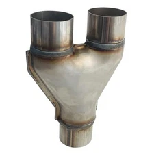  Exhaust Y Pipe Stainless Steel 2.5" Single to 2.5" Dual 2.5" to 2.5" Y Pipe