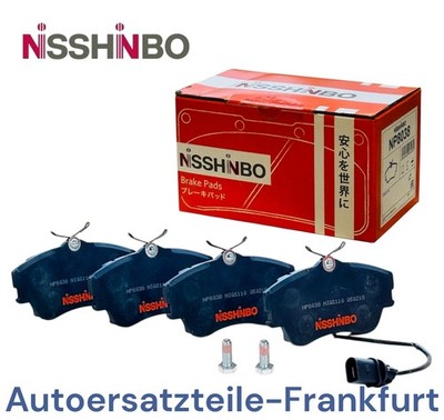 NISSHINBO Bremsbeläge VORNE für VW CALIFORNIA T4 Camper TRANSPORTER MULTIVAN IV