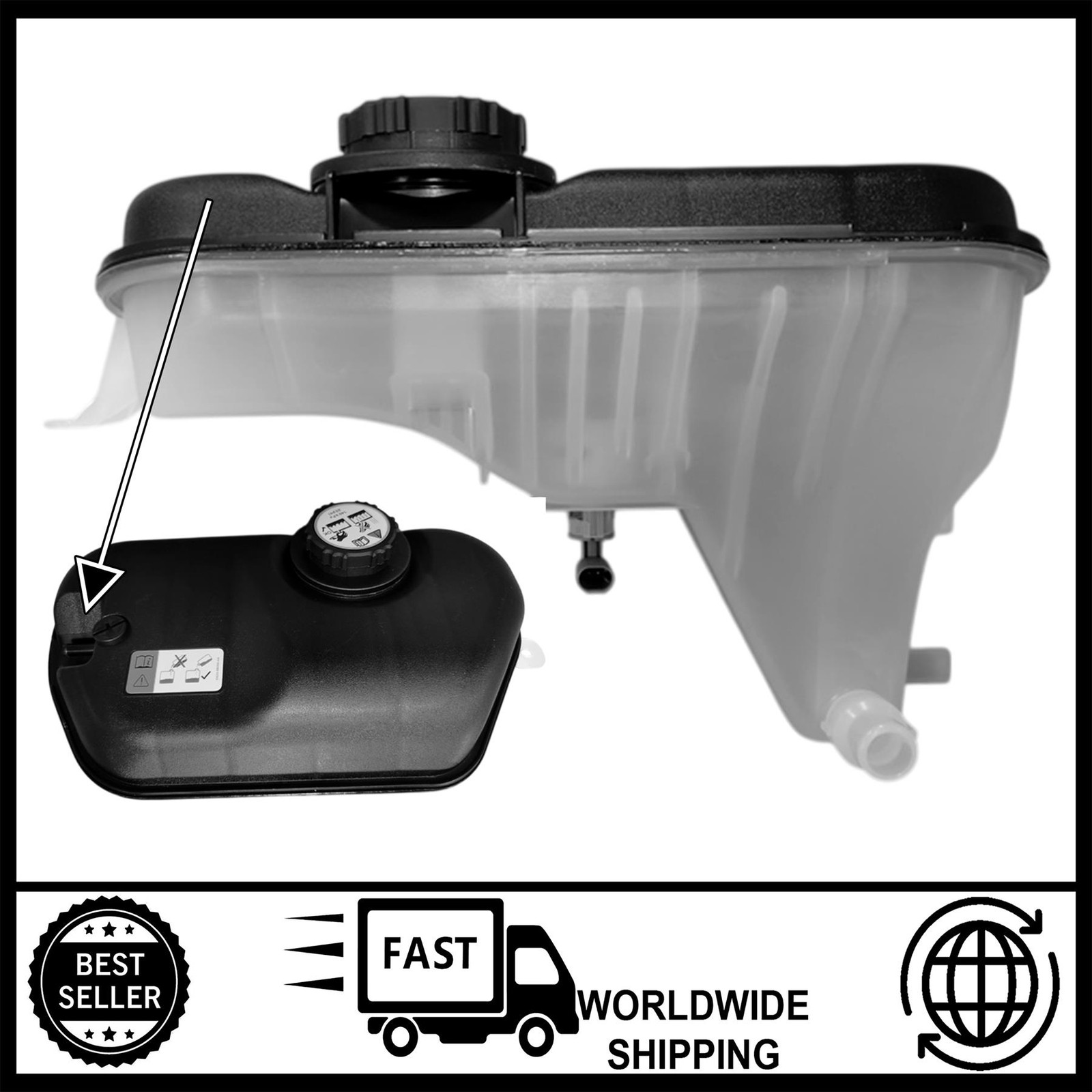 Coolant Expansion Header Tank FOR Jaguar XF XJ S-Type 2.7, 3.0 | 4R838A080AC