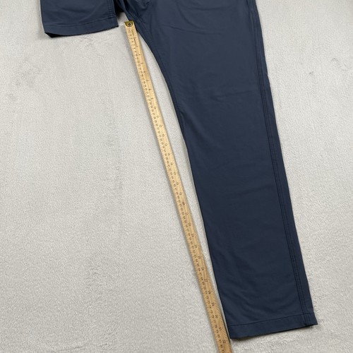American Giant Pants Mens 36x32 Straight Leg Navy Blue Commuter Stretch Office - Picture 5 of 8
