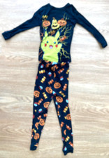 Pok mon PIKACHU Halloween 2pc Long Sleeve Top and Pants Pajama Sz. Boys 8
