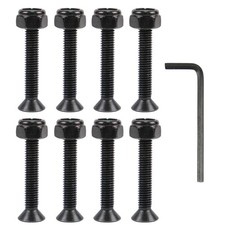 Dime Bag Skateboard Mounting Hardware - Steel Allen Head Nuts and Bolts with Wr