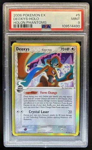 2006 Pokemon EX Holon Phantoms Deoxys Delta Species Holo #5/110 PSA 9