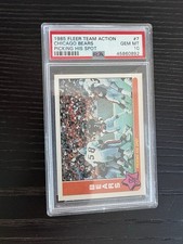 Chicago Bears - Walter Payton PSA 10!! 1985 Fleer Team action!