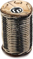 Latin Percussion Rattan Ganzá - Natural with Black Stripes