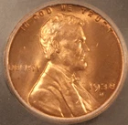 1938-D Lincoln Cent. ICG MS-67 RED Starts at .99. NO RESERVE