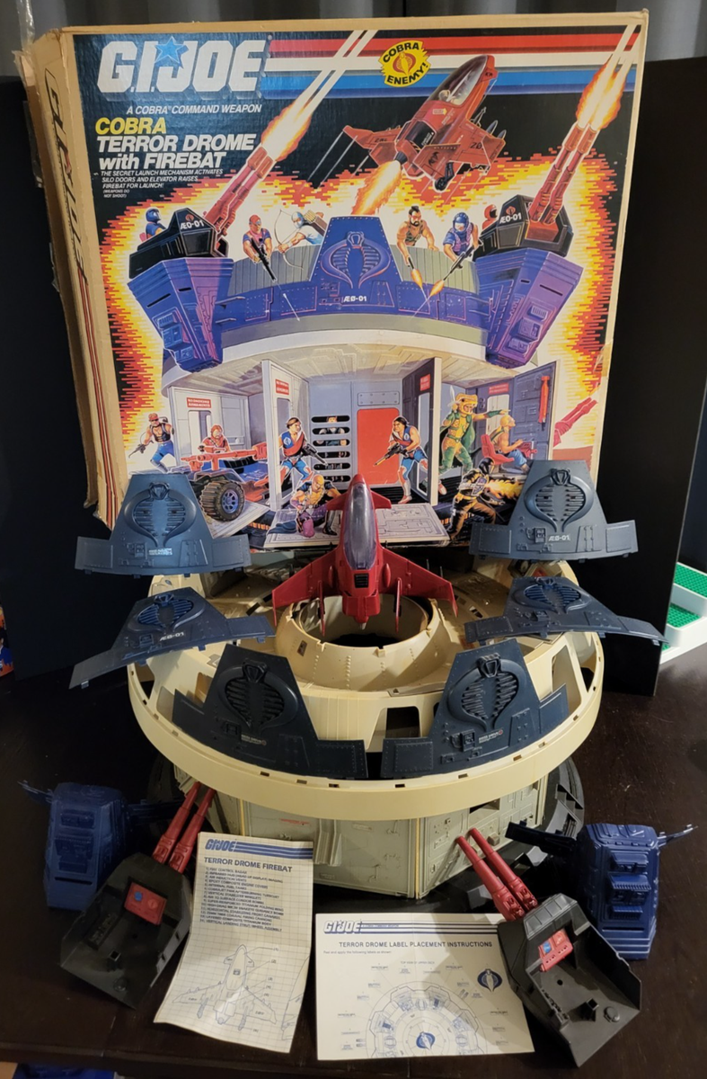 Terror Drome 1986 G.I. JOE COBRA Vintage Original COMPLETE w RARE