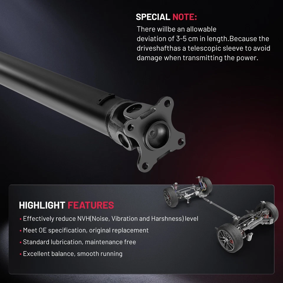 OEM Drive Shaft Assembly For Mazda CX-9 2007-2014 AWD Sport Utility Rear Side Foto 4 de 4