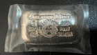 Atlantis Mint  1oz .999 fine silver bar Skull and Flame hand poured