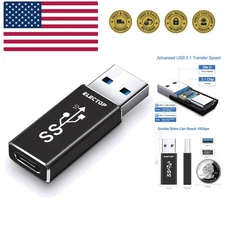 Fast Charging & Data Transfer: 10Gbps USB A to Type-C Adapter for Versatile Use