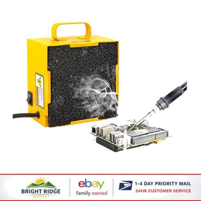 Solder Fume Extractor with Activated Carbon Filter for DIY Soldering Station
