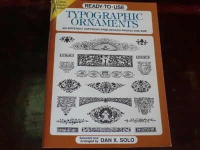 Ready-to-use Typographic Ornaments, Solo, Dan X.